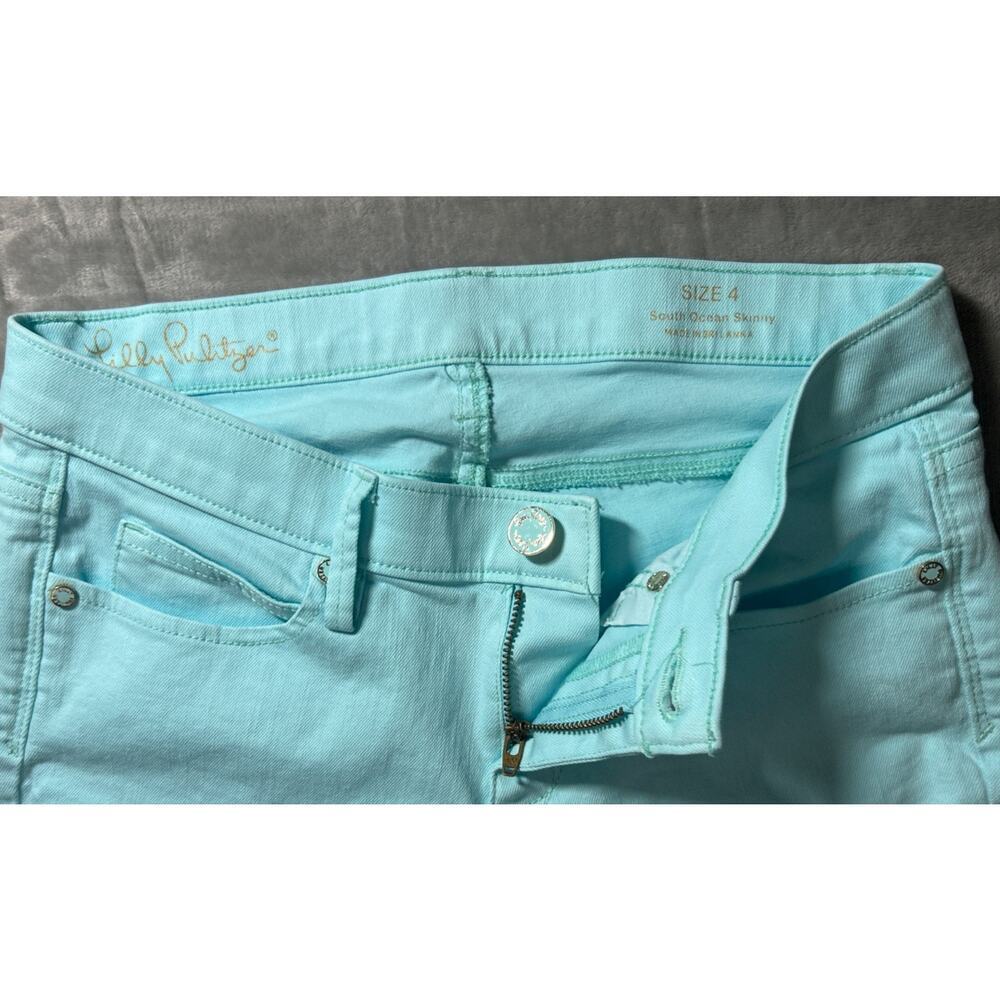 Lilly Pulitzer South Ocean Skinny Jeans Women’s Size 4 Denim Stretch - Picture 9 of 12